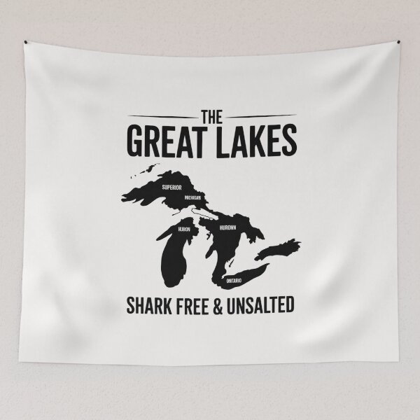 Item preview, The Great Lakes Michigan Superior Huron Erie Ontario Map designed and sold by MuteElevent.