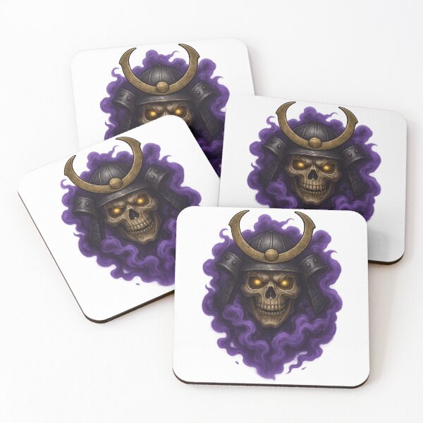 Item preview, Samurai Skull Spirit – Purple Smoke Warrior designed and sold by SarahsSZN.