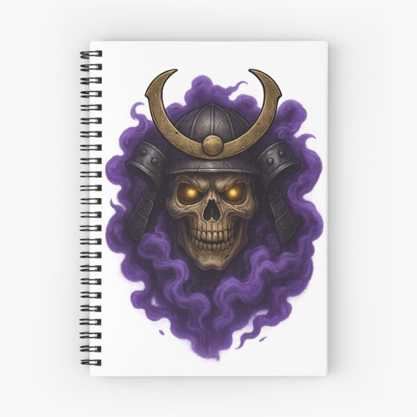 Item preview, Samurai Skull Spirit – Purple Smoke Warrior designed and sold by SarahsSZN.