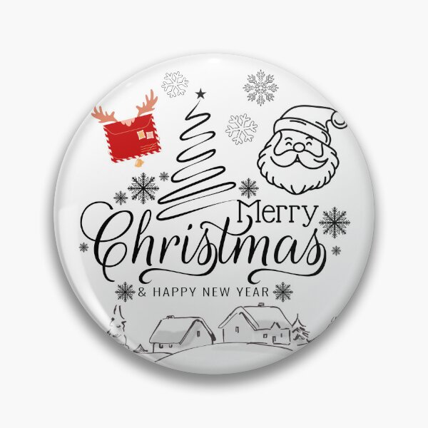 Item preview, Minimalist Merry Christmas & Happy New Year Design designed and sold by CHANCHANAI.