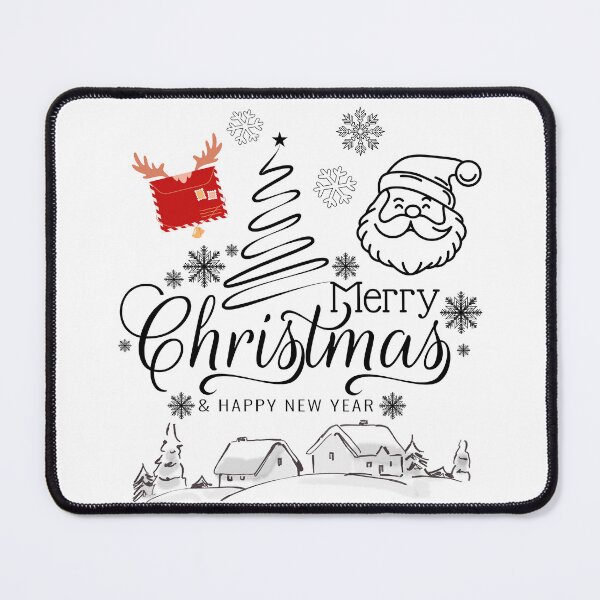 Item preview, Minimalist Merry Christmas & Happy New Year Design designed and sold by CHANCHANAI.