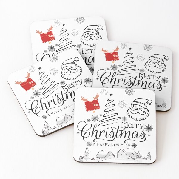 Item preview, Minimalist Merry Christmas & Happy New Year Design designed and sold by CHANCHANAI.