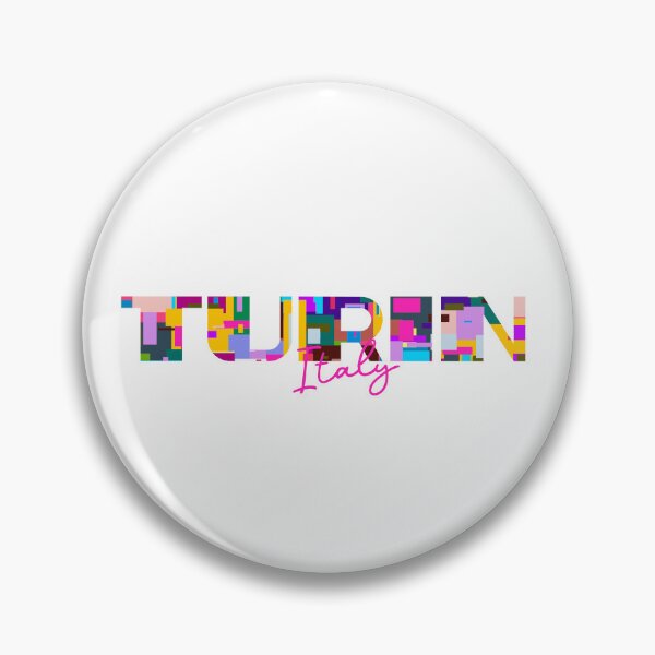 Item preview, Turin, Italy, Vibrant Abstract City Typography Art designed and sold by Wanderful-roads.