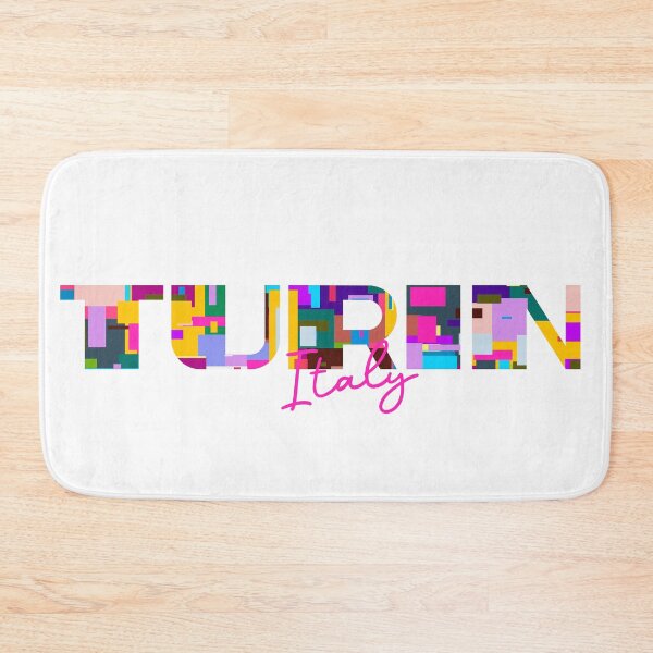 Item preview, Turin, Italy, Vibrant Abstract City Typography Art designed and sold by Wanderful-roads.
