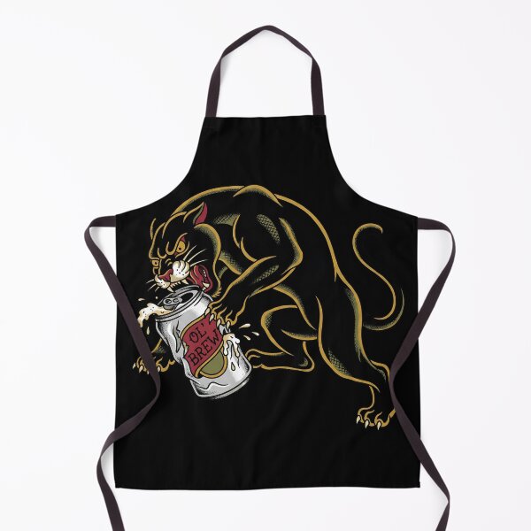Item preview, Vintage Ferocious Panther With Beer Can designed and sold by Imaginationbeyond.