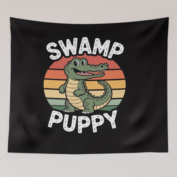 Item preview, Swamp Puppy Cute Sarcastic Alligator Crocodile designed and sold by OlafLica.