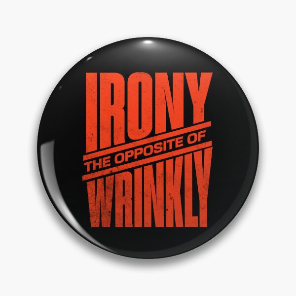 Item preview, Irony The Opposite of Wrinkly – Bold Minimalist designed and sold by dudelinart.