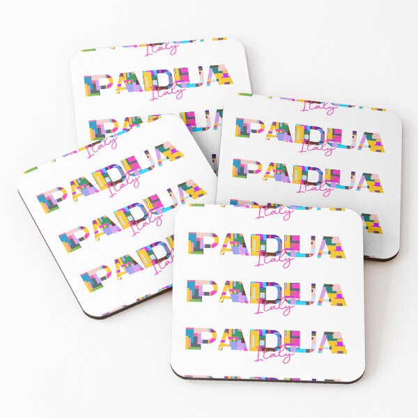 Item preview, Padua, Italy, Vibrant Abstract City Typography Art designed and sold by Wanderful-roads.