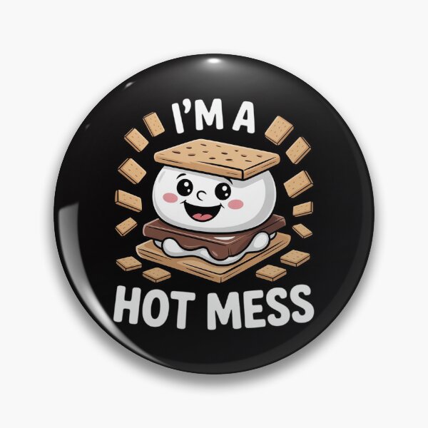 Artikelvorschau, Marshmallows am Lagerfeuer, ich bin ein heilloses Durcheinander, süßer Camper entworfen und verkauft von OlafLica.
