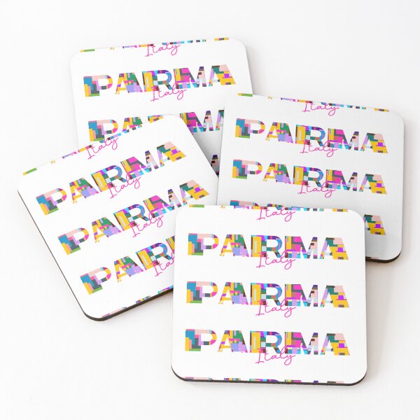 Item preview, Parma, Italy, Vibrant Abstract City Typography Art designed and sold by Wanderful-roads.