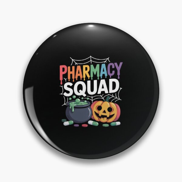 Item preview, Pills Pharmacy Halloween Squad Crew Pumpkin Vibe Costume designed and sold by GasVille.