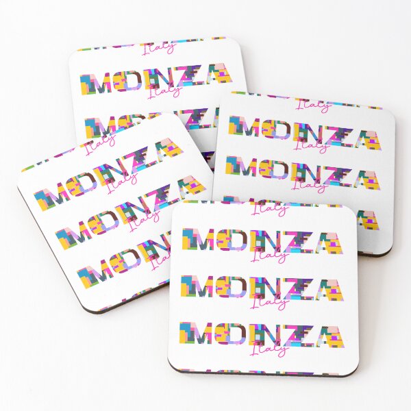 Item preview, Monza, Italy, Vibrant Abstract City Typography Art designed and sold by Wanderful-roads.