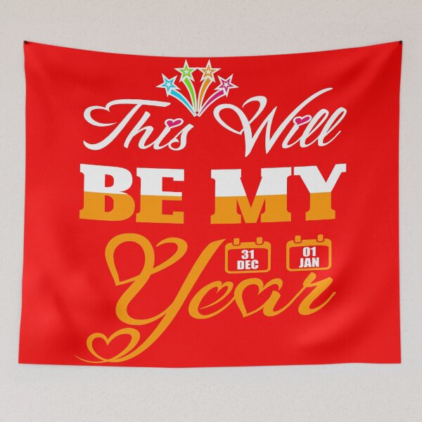 Item preview, This Will Be My Year Motivational New Year's Eve T-Shirt designed and sold by Stag Prime Shop.