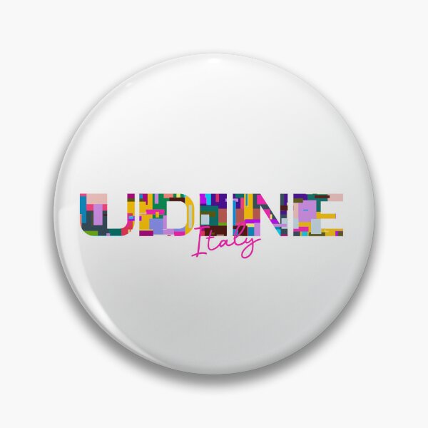 Item preview, Udine, Italy, Vibrant Abstract City Typography Art designed and sold by Wanderful-roads.
