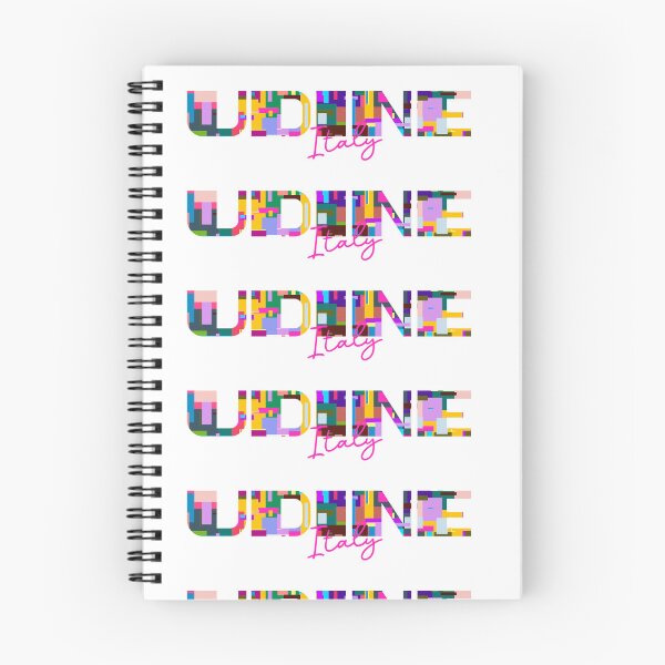 Item preview, Udine, Italy, Vibrant Abstract City Typography Art designed and sold by Wanderful-roads.