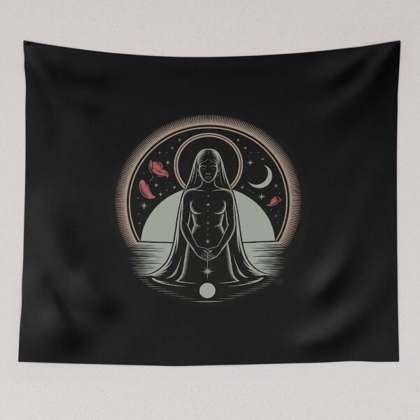 Item preview, The Lunar Goddess of the Silent Horizon designed and sold by Lucid Dreamer Union .