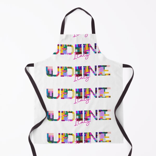 Item preview, Udine, Italy, Vibrant Abstract City Typography Art designed and sold by Wanderful-roads.