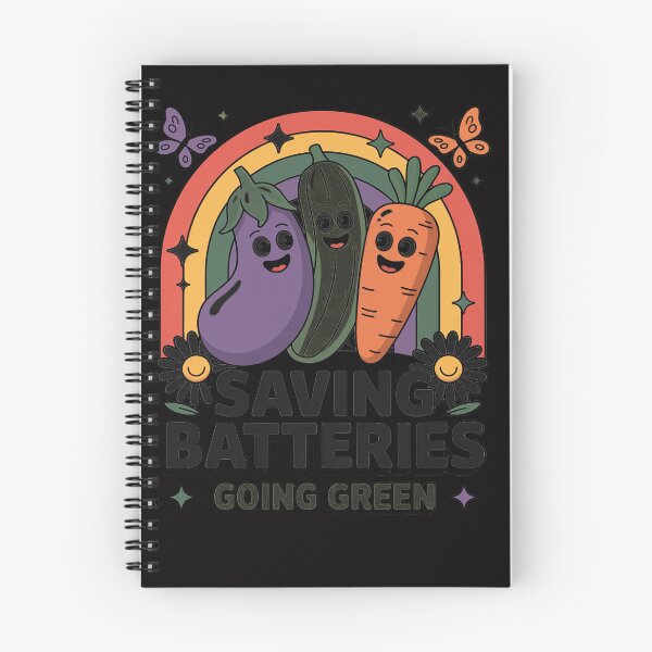 Item preview, Saving Batteries Going Green Vegetarian Vegan Planet Earth designed and sold by OlafLica.