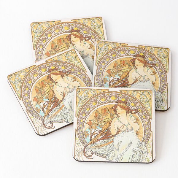 Item preview, Music by Alphonse Mucha - Art Nouveau Decorative Collection designed and sold by ThanksForToday.