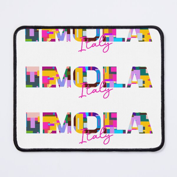 Item preview, Imola, Italy, Vibrant Abstract City Typography Art designed and sold by Wanderful-roads.