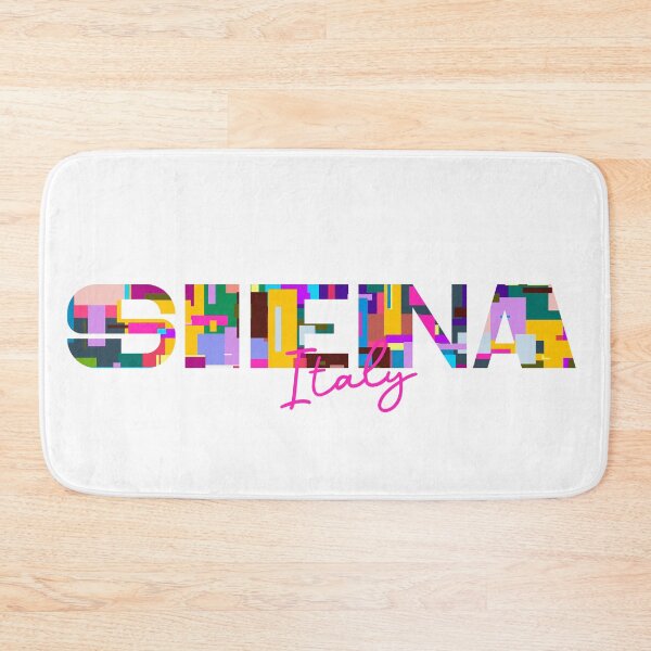 Item preview, Siena, Italy, Vibrant Abstract City Typography Art designed and sold by Wanderful-roads.