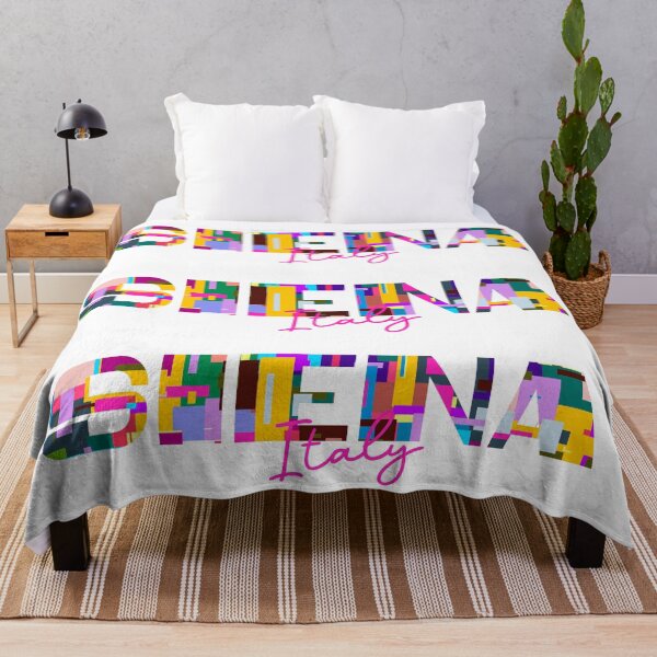 Item preview, Siena, Italy, Vibrant Abstract City Typography Art designed and sold by Wanderful-roads.