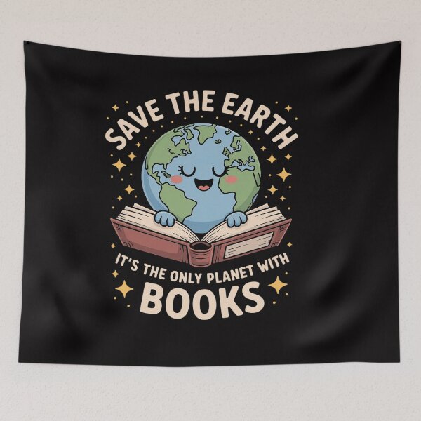 Item preview, Save Earth It´s Only Planet With Books Reader Earth day designed and sold by OlafLica.