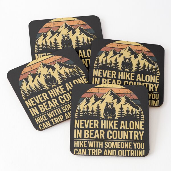Item preview, Sarcastic Adult Humor Outdoors Bear Hiking designed and sold by OlafLica.