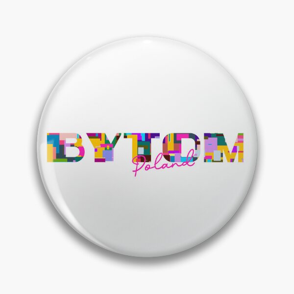 Item preview, Bytom, Poland, Vibrant Abstract City Typography Art designed and sold by Wanderful-roads.