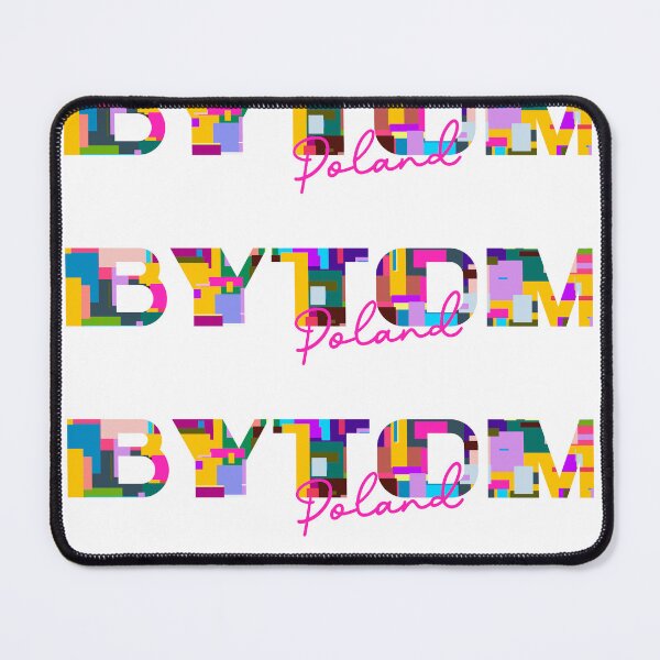 Item preview, Bytom, Poland, Vibrant Abstract City Typography Art designed and sold by Wanderful-roads.