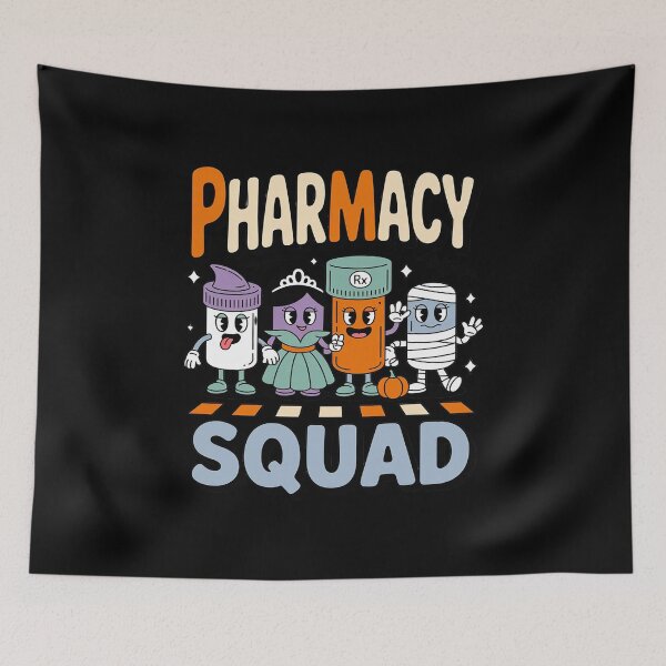 Item preview, Pills Pharmacy Pharmacist Squad Halloween Men Women designed and sold by GasVille.