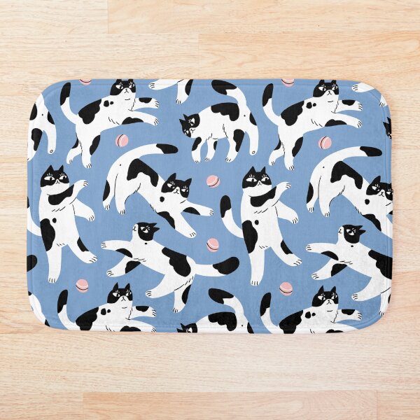 Item preview, Whimsical Kawaii Cat Pattern designed and sold by Alenka Karabanova.