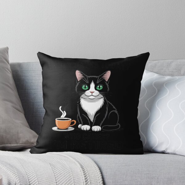 Item preview, What Day Is Today Who Cares I'm Retired Cat Coffee Lovers Men Women 1  designed and sold by RuthGAArt.