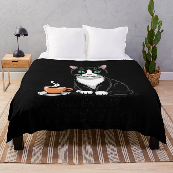 Item preview, What Day Is Today Who Cares I'm Retired Cat Coffee Lovers Men Women 1 designed and sold by RuthGAArt.