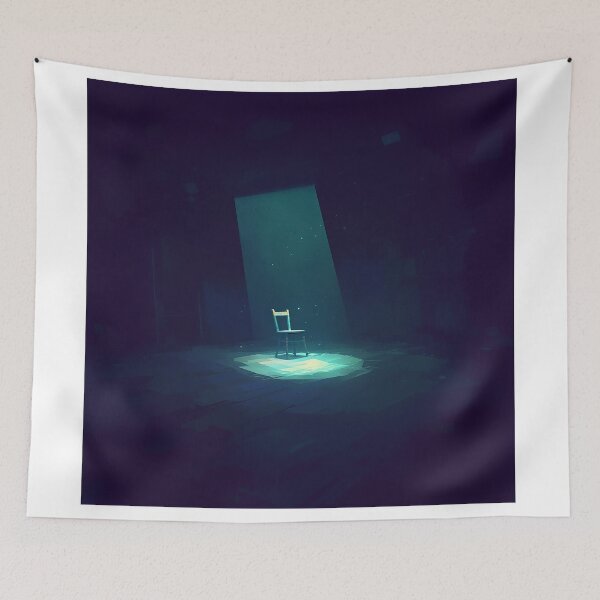 Item preview, Lonely Chair Under Harsh Spotlight designed and sold by Christian Weiss.
