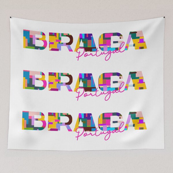 Item preview, Arte tipográfico abstracto y vibrante de Braga, Portugal designed and sold by Wanderful-roads.