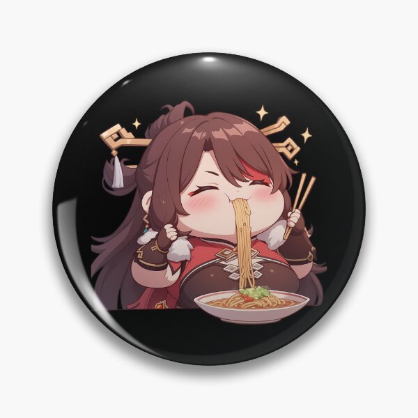 Item preview, Beidou Genshin Impact Game Girl Kawaii Ramen Strong Warm Chibi Cozy Flavor designed and sold by Raslbazola.