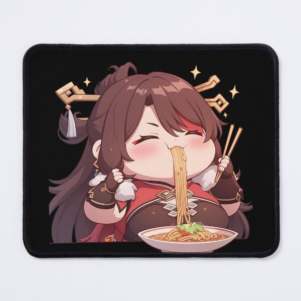 Item preview, Beidou Genshin Impact Game Girl Kawaii Ramen Strong Warm Chibi Cozy Flavor designed and sold by Raslbazola.