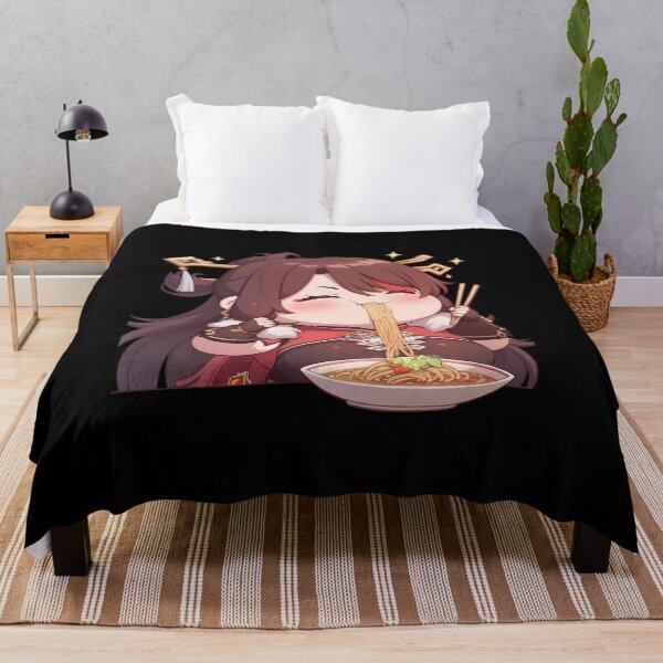 Item preview, Beidou Genshin Impact Game Girl Kawaii Ramen Strong Warm Chibi Cozy Flavor designed and sold by Raslbazola.