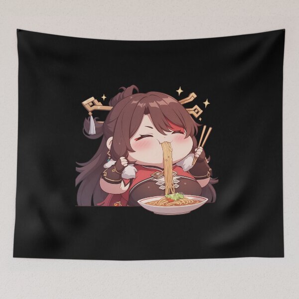 Item preview, Beidou Genshin Impact Game Girl Kawaii Ramen Strong Warm Chibi Cozy Flavor designed and sold by Raslbazola.