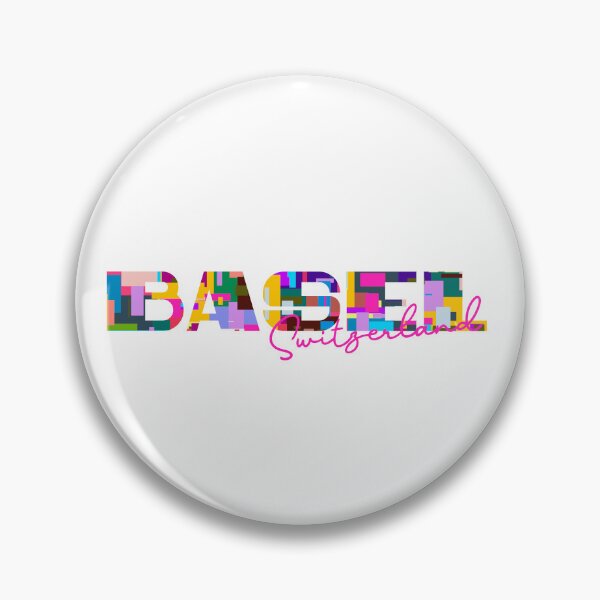 Item preview, Basel, Switzerland, Vibrant Abstract City Typography Art designed and sold by Wanderful-roads.
