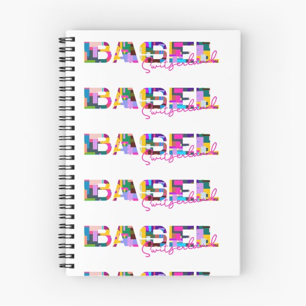 Item preview, Basel, Switzerland, Vibrant Abstract City Typography Art designed and sold by Wanderful-roads.