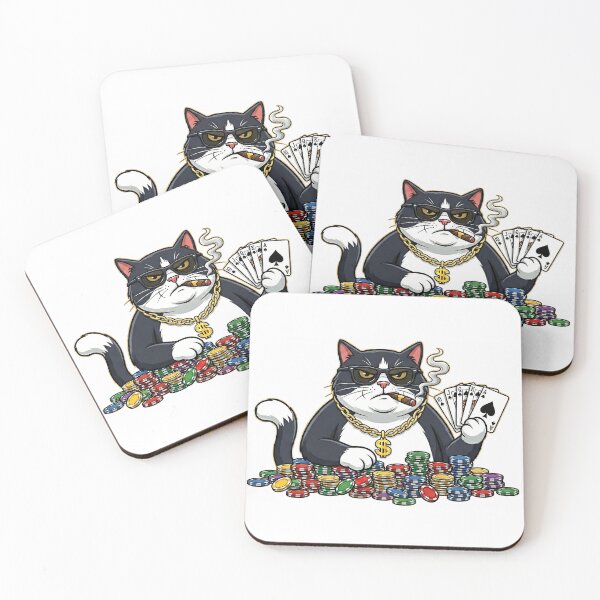 Item preview, Fat Cat High Roller Playing Poker Art designed and sold by Static Noise.