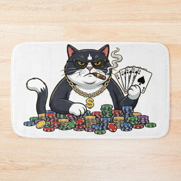 Item preview, Fat Cat High Roller Playing Poker Art designed and sold by Static Noise.