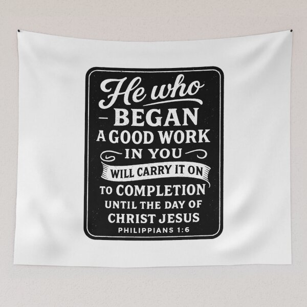 Item preview, Philippians 1:6 Carry It On To Completion Until The Day Of Christ Jesus designed and sold by plushism.