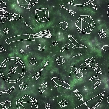 Artwork thumbnail, Cosmic D&D Ranger Class Pattern by DBMoonshine