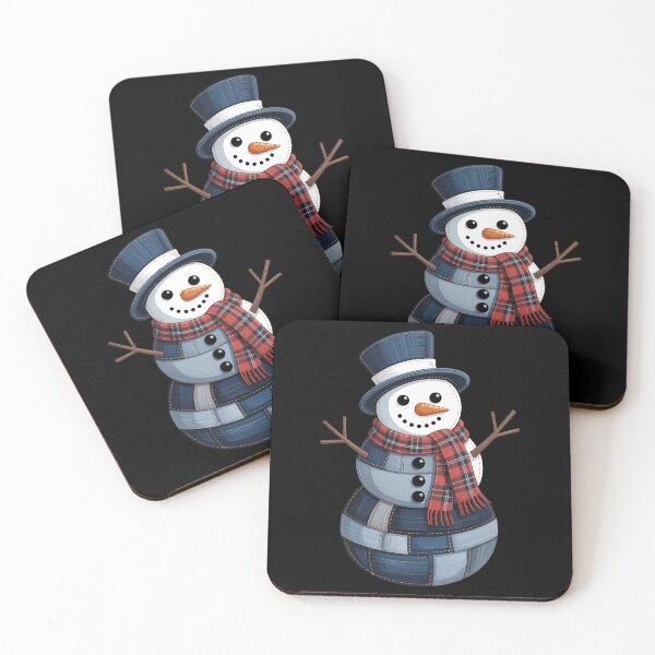 Item preview, Snowman Patchwork Xmas Holiday Merry Christmas designed and sold by papertaless.