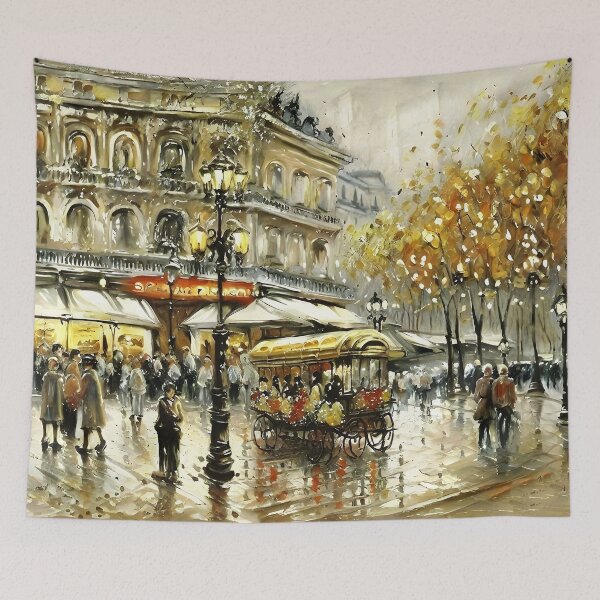 Item preview, Comédie: A Belle Époque Street Scene Before the Historic Comédie-Française - 04 designed and sold by artdesignsnow.