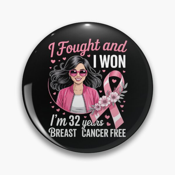 Item preview, Pink Girl I Fought and I Won I'm 32 Years Breast Cancer Free designed and sold by DetroitMug.