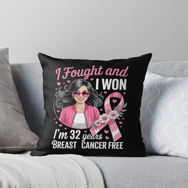 Item preview, Pink Girl I Fought and I Won I'm 32 Years Breast Cancer Free designed and sold by DetroitMug.